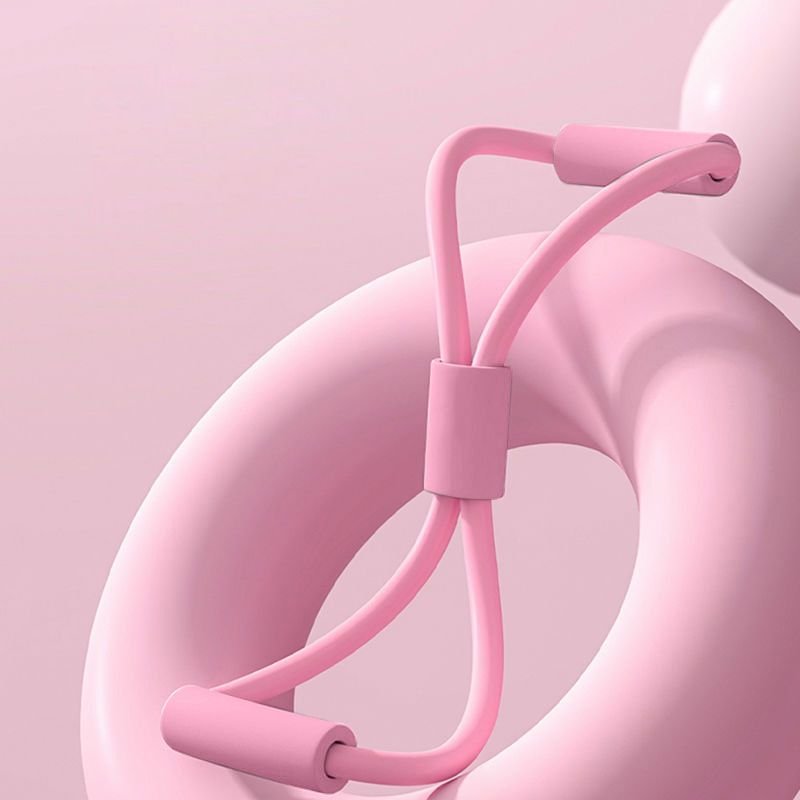 Home Fitness Training Back Weight Loss Pull Back Elastic 8-Word Pull